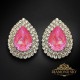 Auskari „Jasmīns (Lotus Pink DeLite)“ ar Swarovski® kristāliem