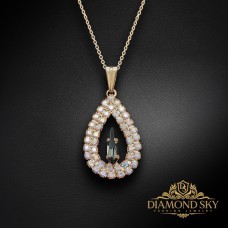 Kulons „Atlantis (SIlver Night)“ ar Swarovski™ kristāliem