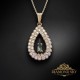 Kulons „Atlantis (SIlver Night)“ ar Swarovski™ kristāliem