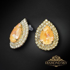 Auskari „Jasmīns (Peach DeLite)“ ar Swarovski™ kristāliem