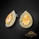Komplekts sievietēm „Jasmīns (Peach DeLite)“ ar Swarovski® kristāliem