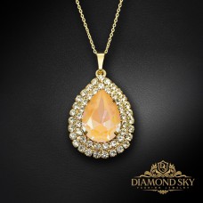 Kulons „Jasmine (Peach DeLite)“ ar Swarovski® kristāliem