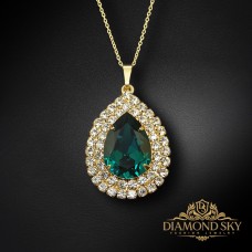 Kulons „Jasmine (Emerald)“ ar Swarovski® kristāliem