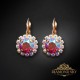 Auskari „Krāšņums II (Light Siam Shimmer)“ ar Swarovski® kristāliem