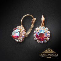Auskari „Krāšņums II (Light Siam Shimmer)“ ar Swarovski® kristāliem
