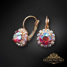 Auskari „Krāšņums II (Light Siam Shimmer)“ ar Swarovski® kristāliem