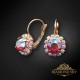Auskari „Krāšņums II (Light Siam Shimmer)“ ar Swarovski® kristāliem