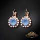 Auskari „Krāšņums II (Ocean DeLite)“ ar Swarovski® kristāliem