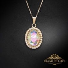 Kulons „Solar Illusion (Aurora Borealis)“ ar Preciosa® kristāliem