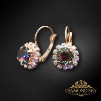Auskari „Krāšņums II (Vitrail Medium)“ ar Swarovski® kristāliem