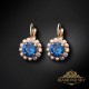Auskari „Krāšņums II (Bermuda Blue)“ ar Swarovski® kristāliem