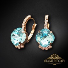 Auskari „Krēta (Aqua Bohemica)“ ar Preciosa® kristāliem