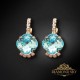 Auskari „Krēta (Aqua Bohemica)“ ar Preciosa® kristāliem