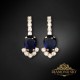 Auskari „Leonora II (Dark Indigo)“ ar Preciosa™ kristāliem
