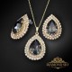 Komplekts sievietēm „Jasmīns (Silver Night)“ ar Swarovski® kristāliem