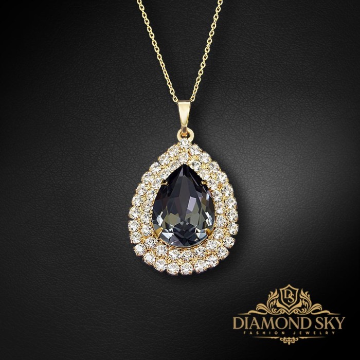 Komplekts sievietēm „Jasmīns (Silver Night)“ ar Swarovski® kristāliem