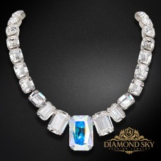 Kāzu kaklarota „Modern (Aurora Borealis)“ ar Swarovski™ kristāliem