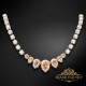 Kāzu kaklarota „Leonora (Golden Shadow)“ ar Swarovski™ kristāliem