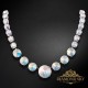 Kāzu kaklarota „Vasara (Aurora Borealis)“ ar Swarovski™ kristāliem
