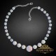 Kāzu kaklarota „Vasara (Aurora Borealis)“ ar Swarovski™ kristāliem