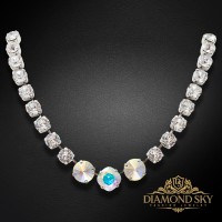 “Glare II” wedding necklace with Crystals by Preciosa™