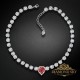 Kāzu kaklarota „Svētais Valentīns II (Red Magma)“ ar Swarovski™ kristāliem