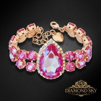 Bracelet “Celestial Drop II” (Lotus Pink DeLite) embellished with Crystals by Swarovski®