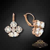 Earrings “Morion” dazzling with Crystals by Swarovski®