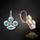 Auskari „Morions (Aurora Borealis)“ ar Swarovski® kristāliem