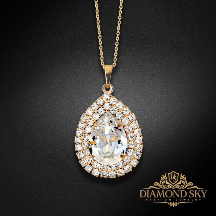Komplekts „Jasmīns“ ar Swarovski™ kristāliem