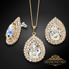 Komplekts „Jasmīns“ ar Swarovski™ kristāliem