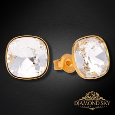 Sudraba auskari „Žilbinošais Mirdzums“ ar Swarovski® kristāliem