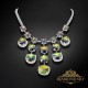 Kāzu kaklarota „Vortex III (Vitrail Medium)“ ar Swarovski™ kristāliem