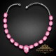 Kāzu kaklarota „Krāsu Sezona (Lotus Pink DeLite)“ ar Swarovski™ kristāliem