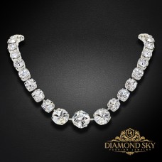 Kāzu kaklarota „Žilbinošais Mirdzums“ ar Swarovski™ kristāliem