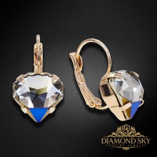 Auskari „Lūcija (Bermuda Blue)“ ar Swarovski® kristāliem