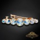 Matu sprādze „Vorteks (Aurora Borealis)“ ar Swarovski™ kristāliem