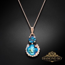 Kulons „Apžilbinošs Spīdums (Bermuda Blue)“ ar Preciosa™ kristāliem