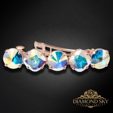 Matu sprādze „Apžilbinošs Mirdzums (Aurora Borealis)“ ar Swarovski™ kristāliem