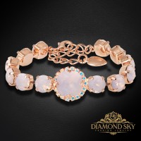 Aproce „Žilbinošais Mirdzums III“ ar Swarovski™ kristāliem