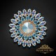 Broša „Lotoss“ ar Swarovski™ kristāliem