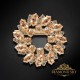 Broša „Kristāla vainags“ ar Swarovski™ kristāliem