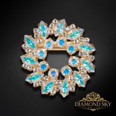 Broša „Kristāla vainags“ ar Swarovski™ kristāliem
