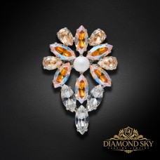 Brošs „Mirtele II“ ar Swarovski™ kristāliem