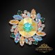 Broša „Jupiters“ ar Swarovski™ kristāliem