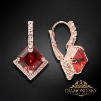Auskari „Imperial III (Scarlet)“ ar Swarovski® kristāliem