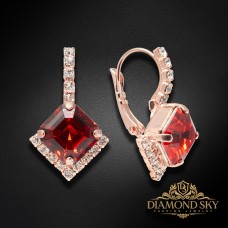 Auskari „Imperial III (Scarlet)“ ar Swarovski® kristāliem