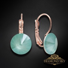 Auskari „Klaris II (Mint Green)“ ar Swarovski™ kristāliem
