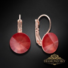 Auskari „Klaris II (Light Coral)“ ar Swarovski™ kristāliem