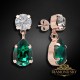 Auskari „Venēra IV (Emerald)“ ar Preciosa™ kristāliem
